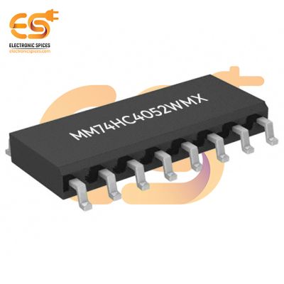 MM74HC4052WMX Interface 2 Circuit Switch IC 4:1 100 Ohm 16-SOIC